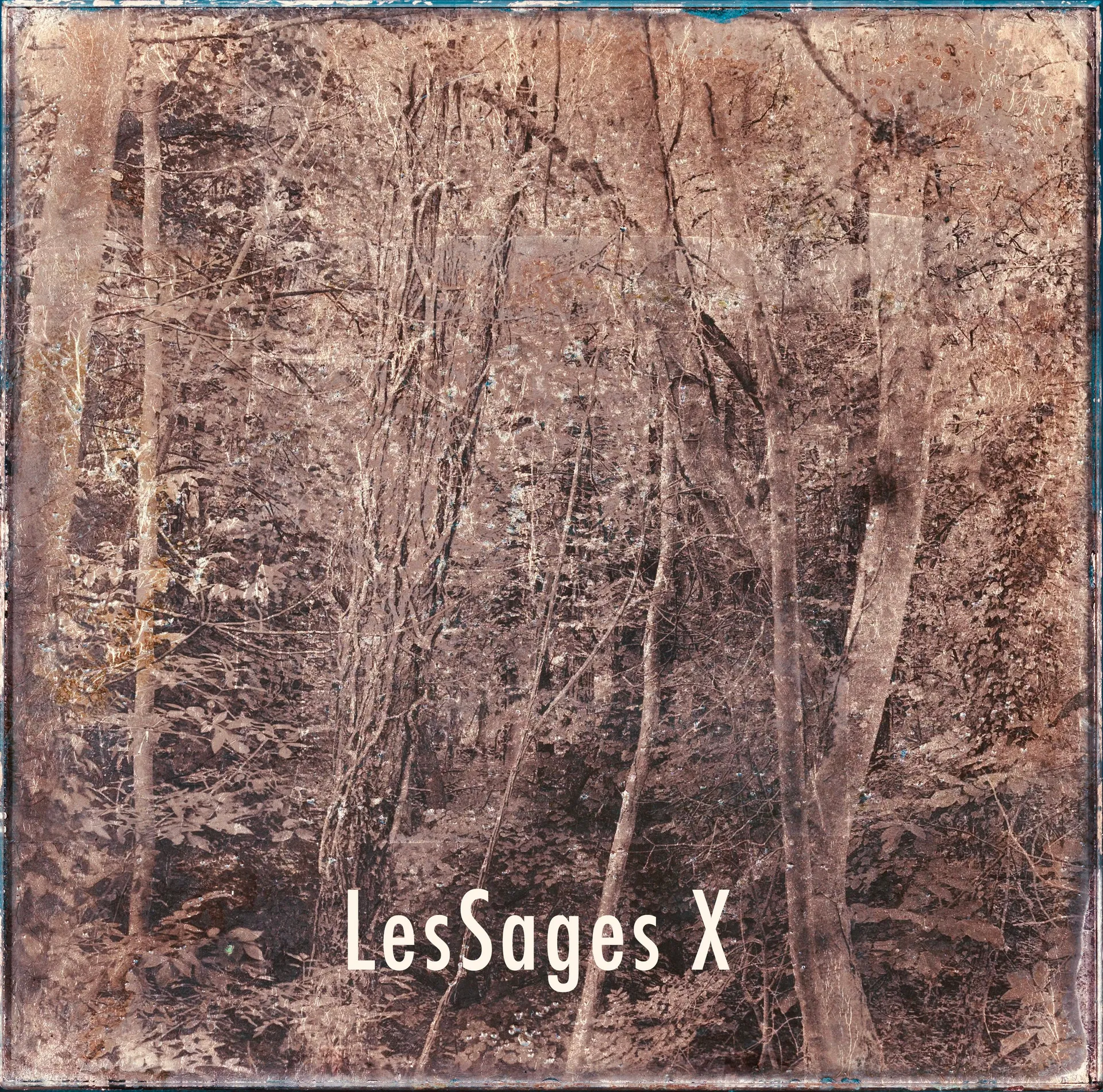 Les Sages X — Oxydotype sur verre — Maison Picturale — Denis Félix — 25 × 25 cm