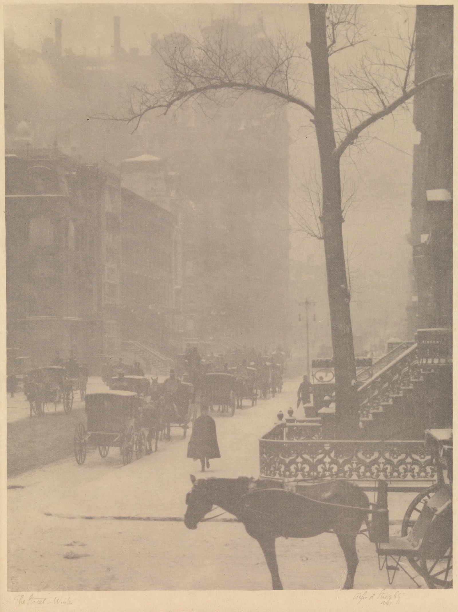 La Rue, Cinquième Avenue — Alfred Stieglitz