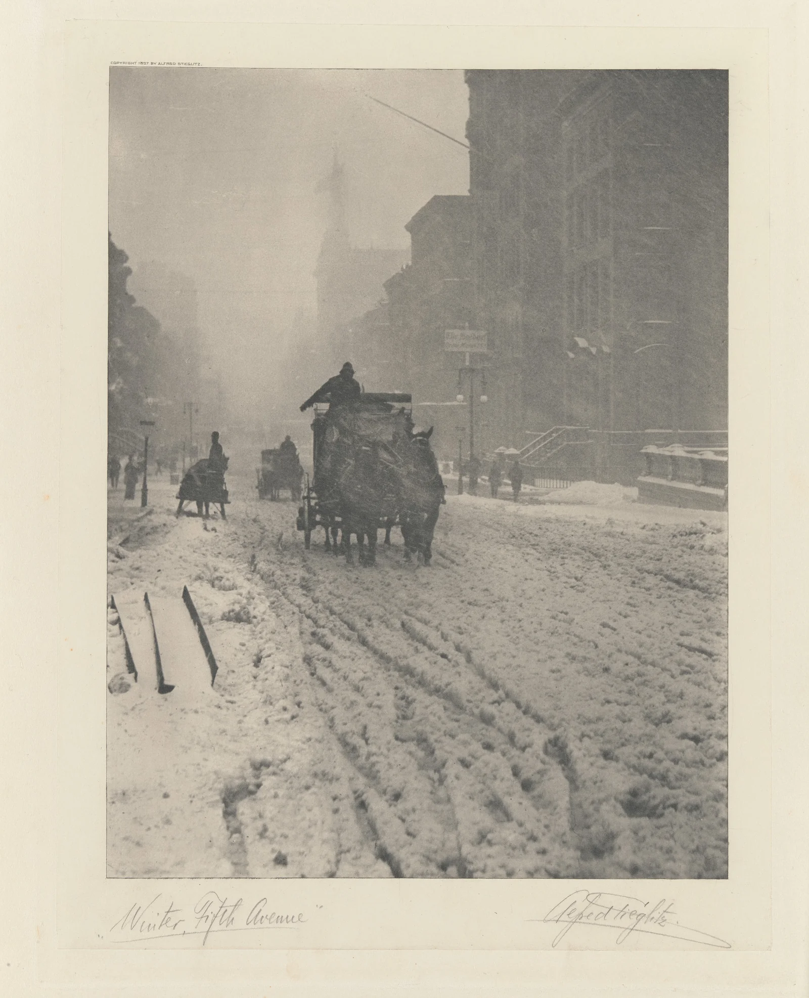 Hiver, Cinquième Avenue — Alfred Stieglitz