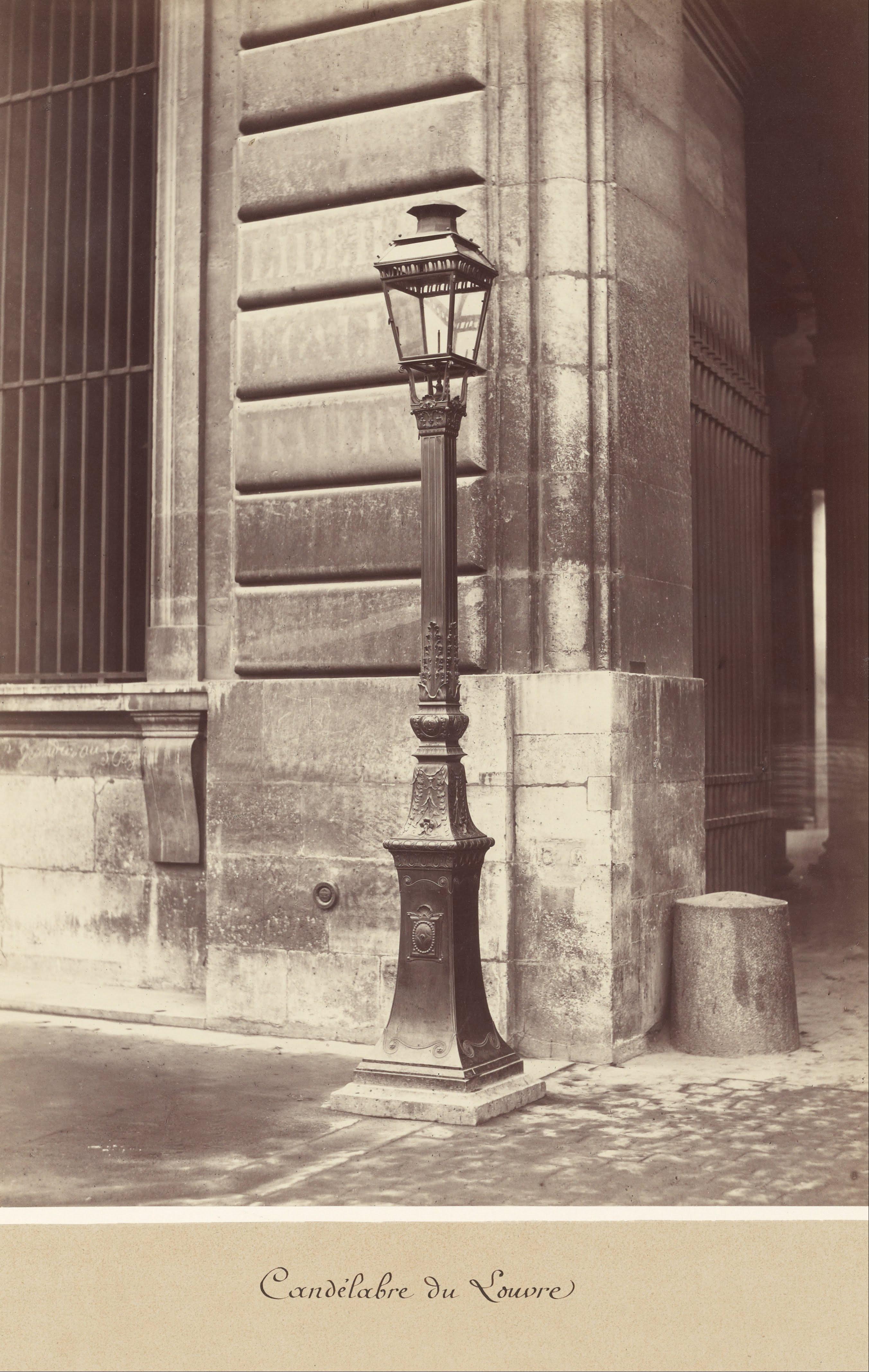 Candélabre du Louvre — Charles Marville