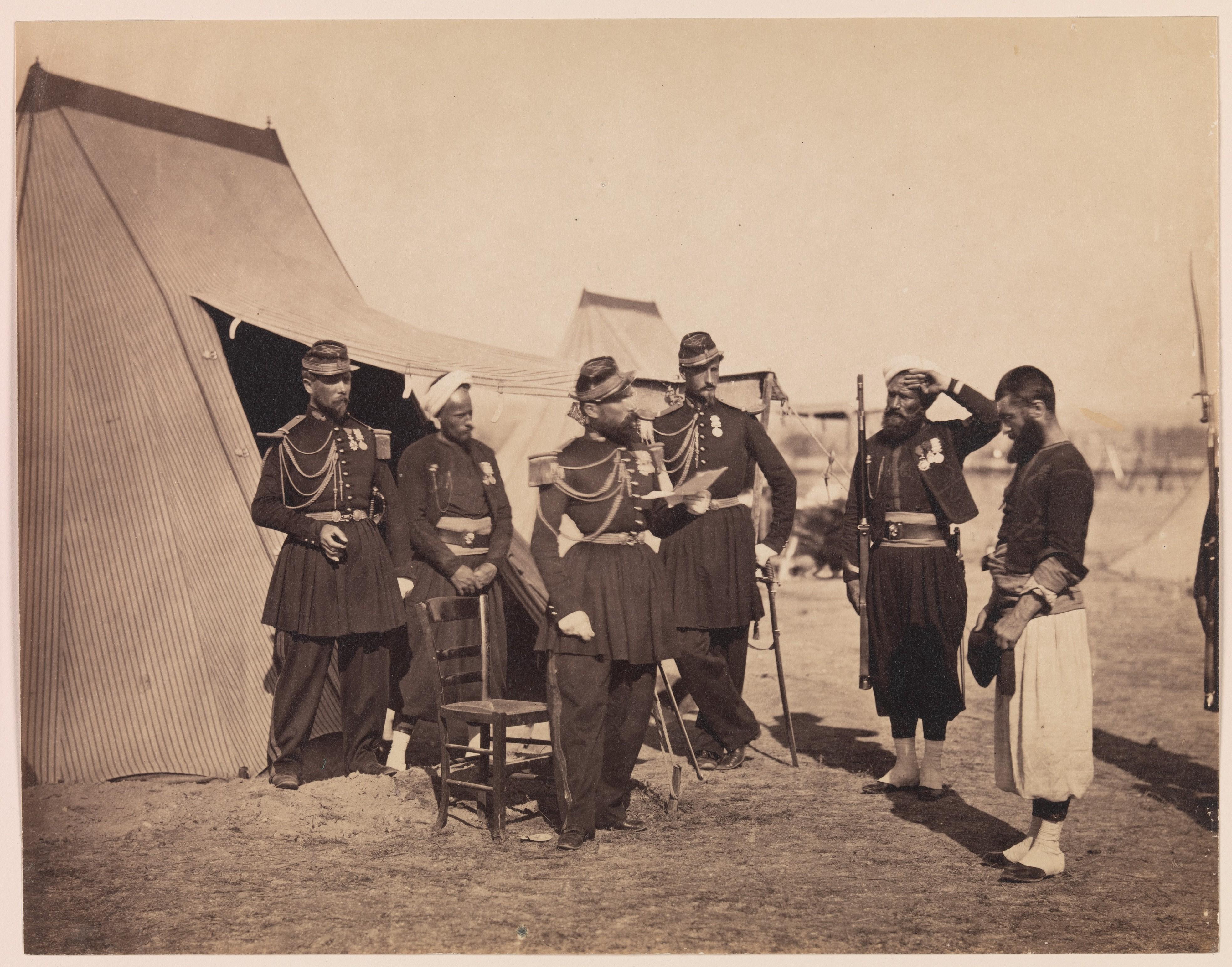 Zouaves, Camp de Châlons — Gustave Le Gray