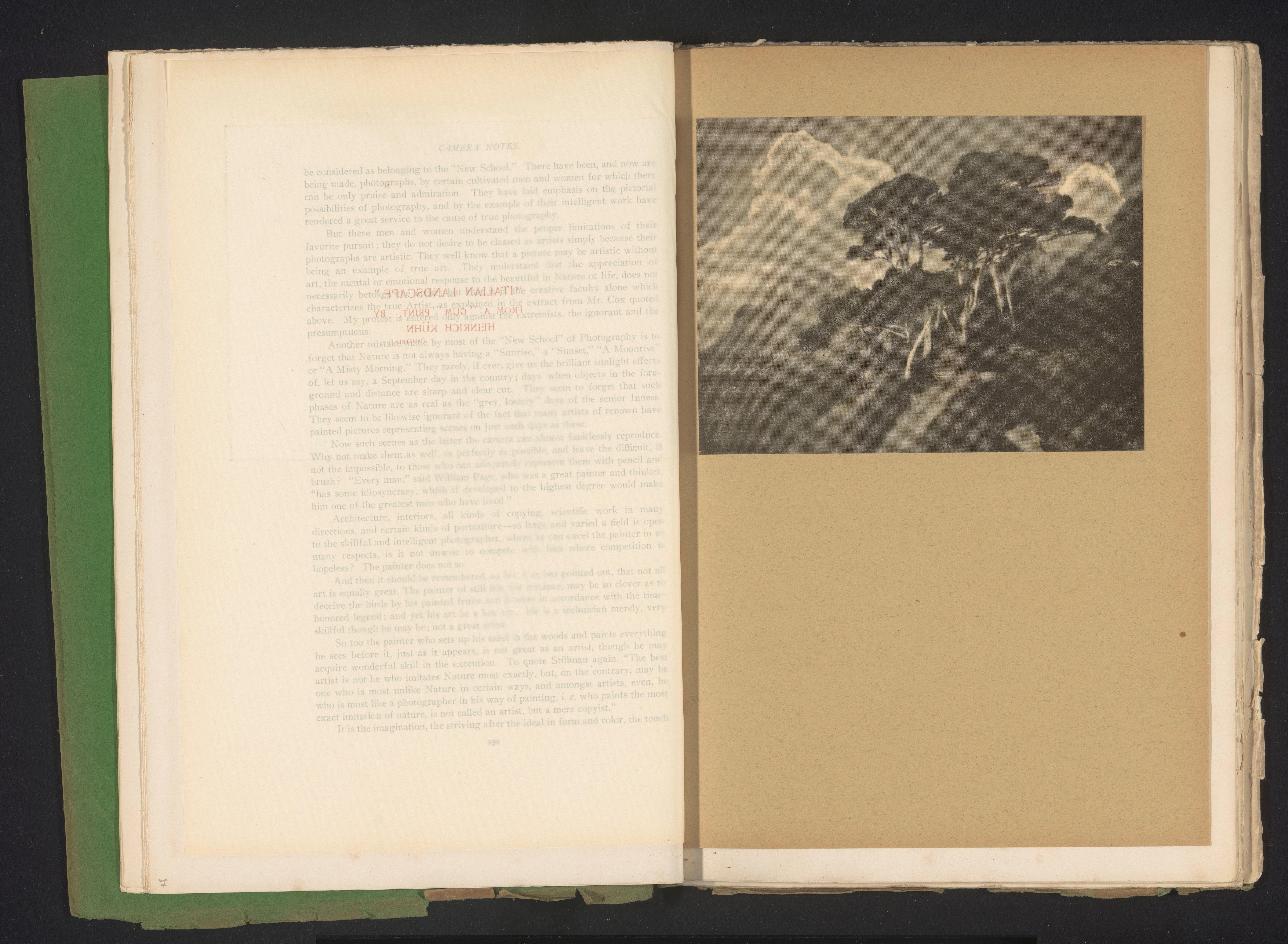 Paysage italien — Heinrich Kühn